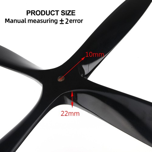 Hélice de madera para avión de radiocontrol 4 hojas 22x8 pulgadas negra + amarilla CW haya utilería de madera - Imagen 5 de 15