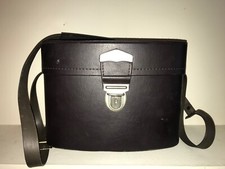 Vintage Made in Japan Hard Leatherette Camera Accessory Case BW Film Accesories