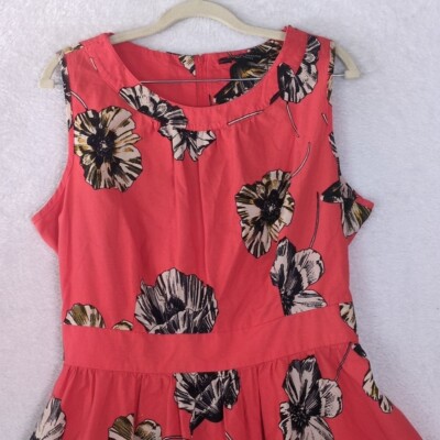 dorothy perkins red dress Women's Red Heart Lace Trim Tie Back Printed Mini Dress