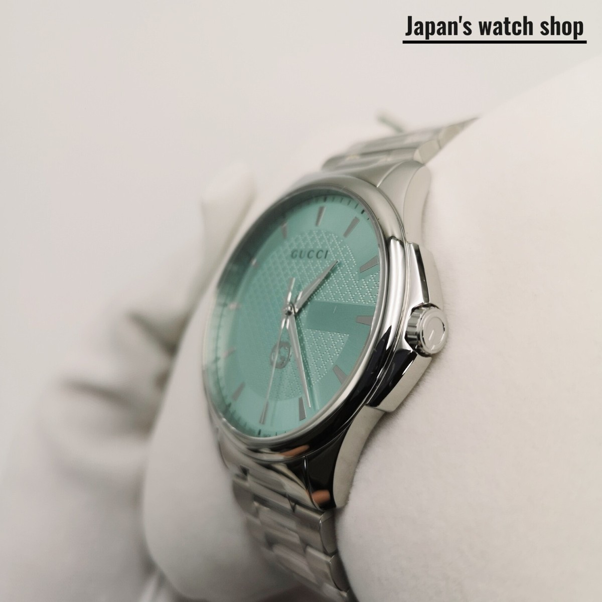GUCCI G-Timeless YA126372 Turquoise Stainless Steel Men's Watch