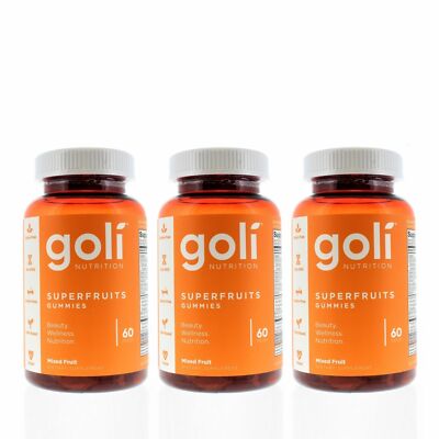 Goli Nutrition Super Fruit Gummies 60ct (3 Pack) | eBay