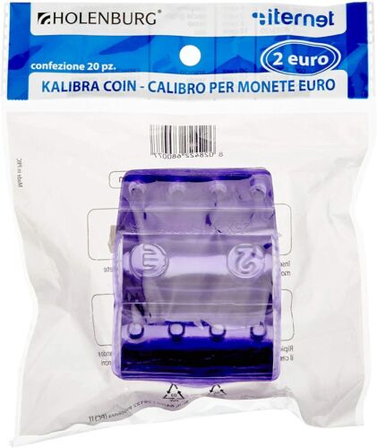 PORTA MONETE EURO BLISTER PER MONETE CONTENITORE PLASTICA PVC - Foto 2 di 5
