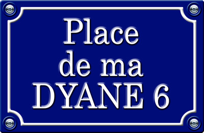PLACE DE MA DYANE 6 - 29cm AUFKLEBER STICKER AUTO PR0134
