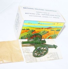 Britains Ltd 1:32 ROYAL ARTILLERY GUN  AMMO MILITARY WWII CANNON Set 58 RARE 