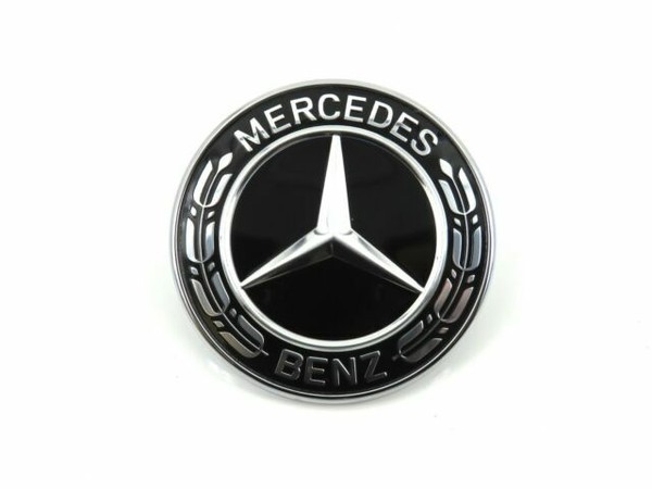 Mercedes-Benz A0008171701 Emblem for Bonnet - Black for sale 