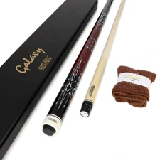 CUESOUL GALAXY 58 inch 19oz Pool Cue Stick 13mm Cue Tip-Red