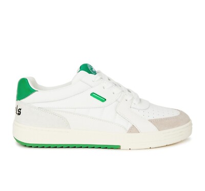 Palm Angels University panelled leather sneakers