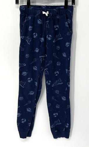 Carters EUC lot of 2 jogger sweatpants boys Size 14 Gray Blue Dinosaurs Space - Picture 2 of 13