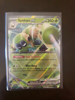 spidops pokemon card price Spidops Pokemon TCG Card: Spidops ex 19/198 Scarlet & Violet NM