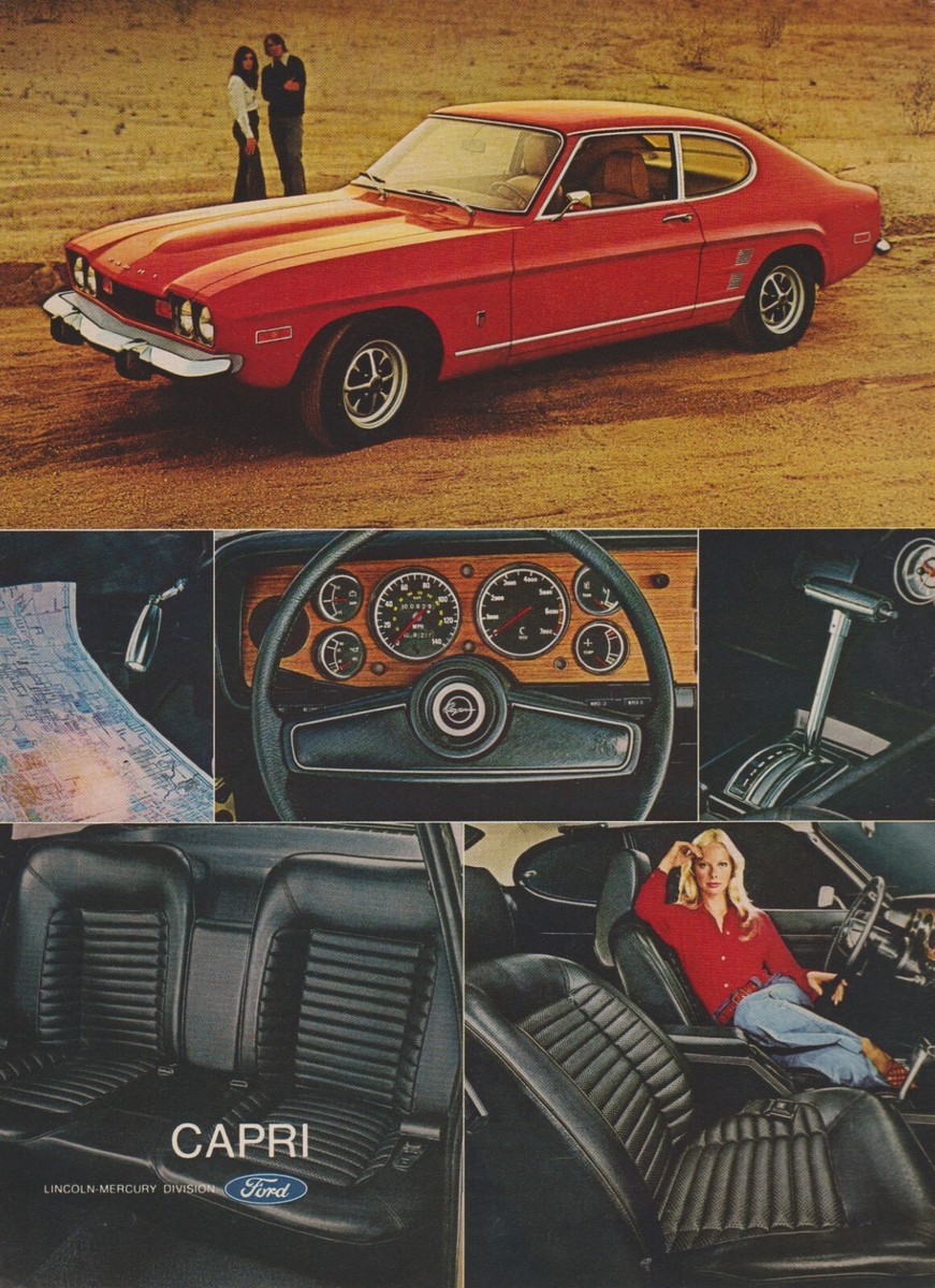 1973 Ford Mercury Capri After Only Two Years European Red Page  Print Ad
