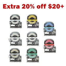 Compatible with EPSON KingJim K-Sun LabelWorks Tape Label White Clear Yellow Red