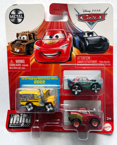 Disney Pixar Cars 3 Pack Mini Racers MISS FRITTER CLEAN FISH TAIL LMQ Save 8%