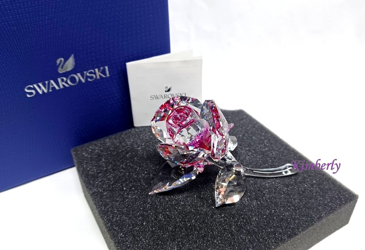 SWAROVSKI／クリスタルローズ BLOSSOMING ROSE, RED Swarovski Blossoming Rose Flower Ruby Red/Clear Crystal