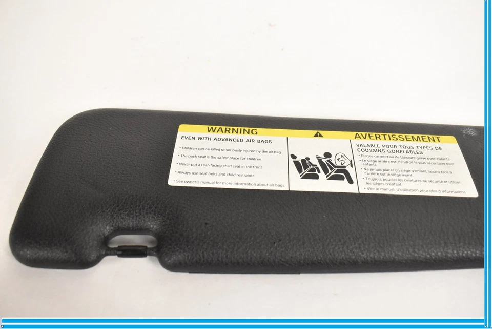 BMW M6 F06 F13 2012 2013 2014 2015 2016 parasol visera negra pasajero derecho Foto 3 de 4