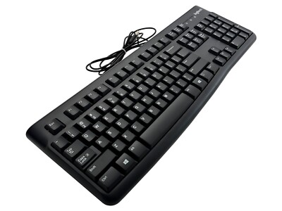 Mint Condition   Logitech K120 USB Keyboard Quiet Spill Resistant  Fast Shipping
