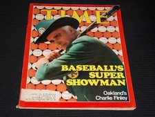 1975 AUGUST 18 TIME MAGAZINE - OAKLAND'S CHARLIE FINLEY FRONT COVER - L 17007