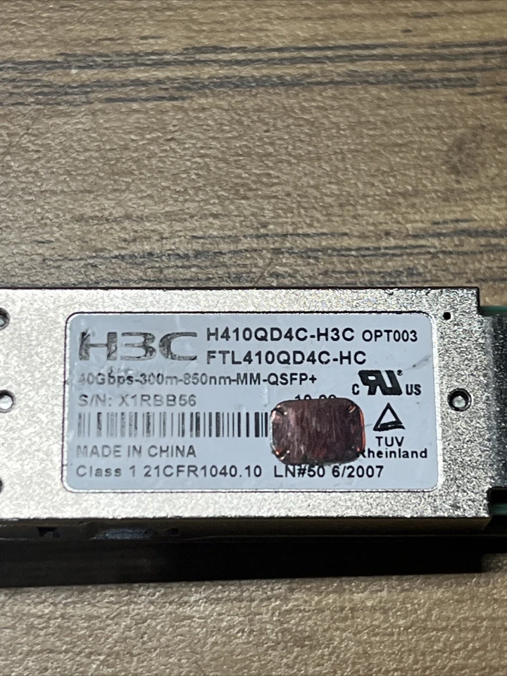 Compatible with H3C QSFP-40G-CSR4-MM850 QSFP+ Transceiver - Image 2 of 4