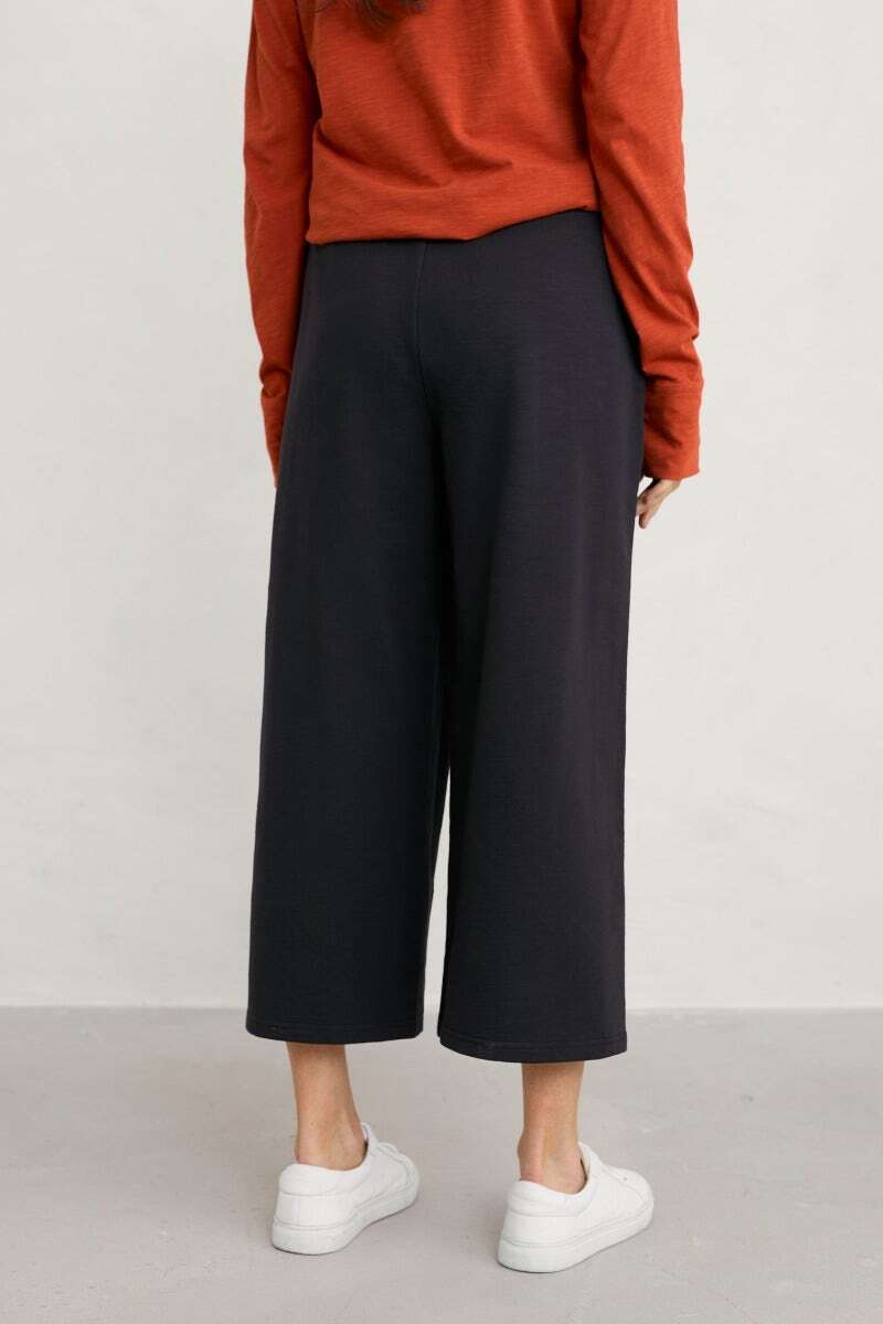 Seasalt Women's Trousers black Meadow Stroll Wide Leg Trousers