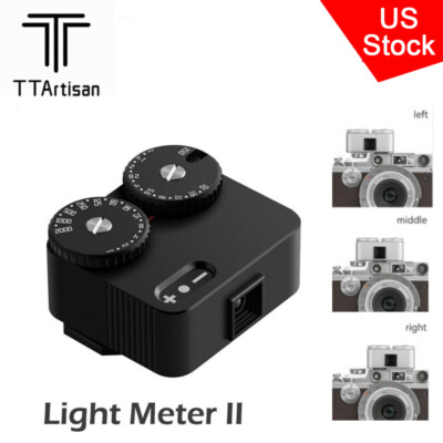 US TTArtisan Light Meter II 23-stop Shutter Speed DSLR Cameras Light Meter Black