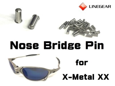 LINEGEAR Nose Bridge Pin, Rivet Polished for Oakley X-Metal XX  [NBPIN-POL-2]