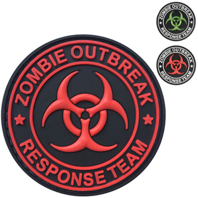 G-FORCE Zombie Outbreak Response Team Hook & Loop Airsoft PVC Morale Patch