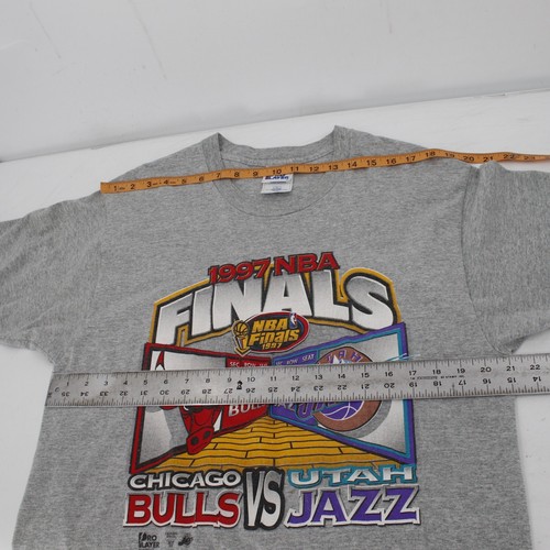 Vintage Pro Player Shirt Mens Large 1997 NBA Finals Chicago Bulls Utah Jazz 90s - Picture 12 of 14