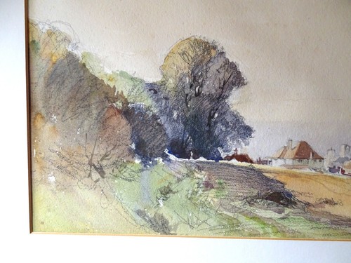 Jack Merriott Croydon Croham Hurst 1940s watercolour painting framed Advertiser - Picture 3 of 9