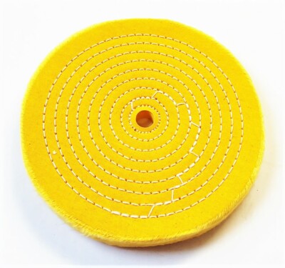 PTC 8'' SEWN BUFFING WHEEL PAD STIFF FIRM 5/8'' ARBOR BENCH GRINDER POLISH #4158