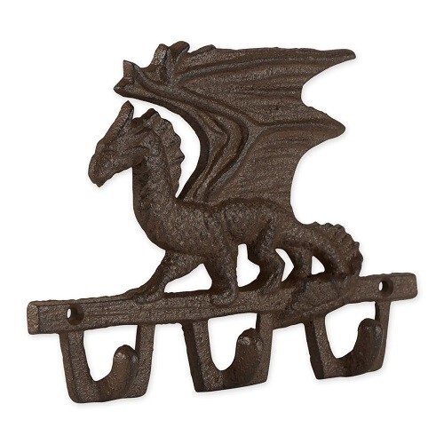 Decorative, Sturdy Dragon Wall Hook for Coats, Hats, Gadgets, Tools - Picture 2 of 4