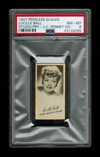 PSA 8 LUCILLE BALL 1947 J.C Penney Peerless Card HIGHEST EVER GRADED (1 of 1)
