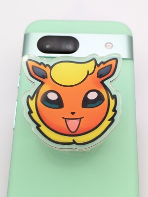 Pokemon Flareon Cell Phone Pops Socket New - Pokemon Cell Phone Accessory Gift