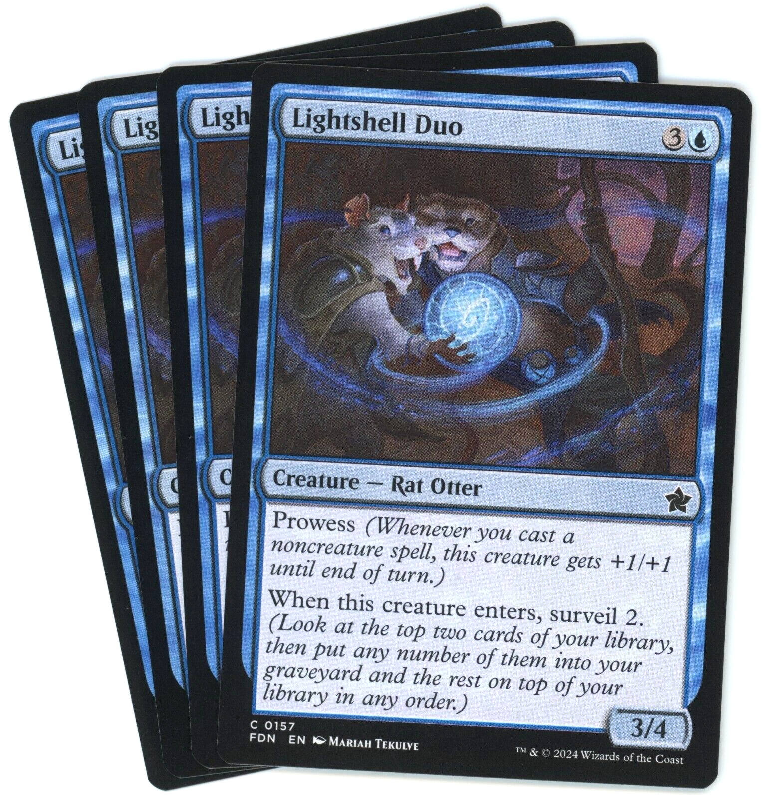 x4 Lightshell Duo - 0157 - Foundations - Magic the Gathering (MTG)