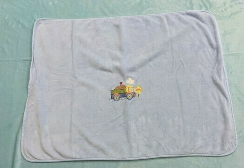 Circo Baby Blue Blanket Truck Slow Sign Lovey Security Target Reversible Soft - Picture 4 of 10