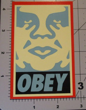 SHEPARD FAIREY Obey Giant Sticker 2.75X4.25