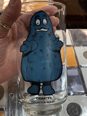 スーパーレア！　1970’s グリマス　ウオールクロック　マクドナルド Vintage McDonalds Blue Grimace Collector Series Glass 1970's