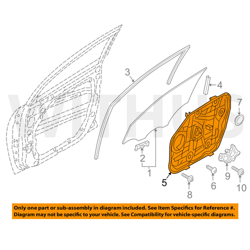 OEM 82471D3010 Power Window Regulator Front Left for Hyundai Tucson 2016~2020 - Picture 5 of 5