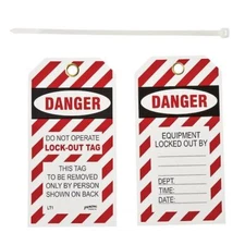 PACK OF 10 BRADY LT10 Y383760 LOCKOUT TAGS: DANGER, DO NOT OPERATE