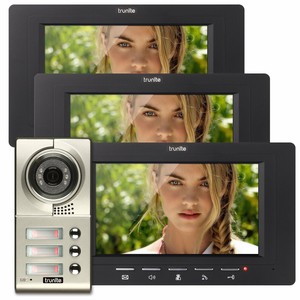 Details About Trunite 7 Video Door Phone Intercom Security System Black Monitor Metal Camera