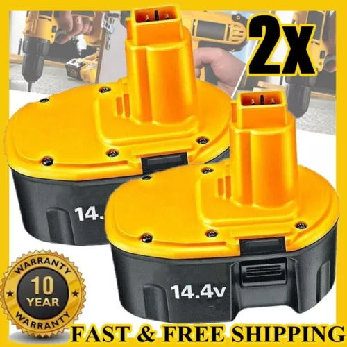 2Pack 14.4 Volt Replacement For DEWALT DC9091 14.4V Battery DW9091 DW9094 DE9091