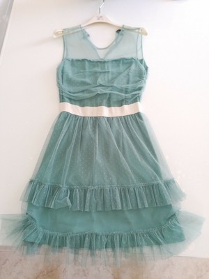 Vestito abito Liu jo verde tiffany Taglia 40 cerimonia Made in Italy | eBay