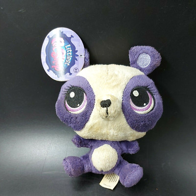 The Littlest Pet Shop Penny Purple Panda Bear Plush Hasbro 2014 Funrise Toy Corp