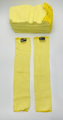 25 Pcs Sperian Sleeve 14'' Cut/Burn Resistant Sleeves 1-Ply Yellow Made W/ Kevlar