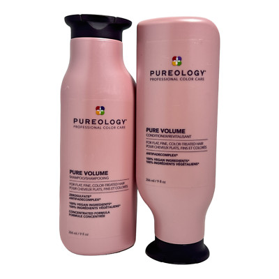 Pureology Pure Volume Shampoo/Conditioner For Flat,Fine,Color-Treated Hair 9oz