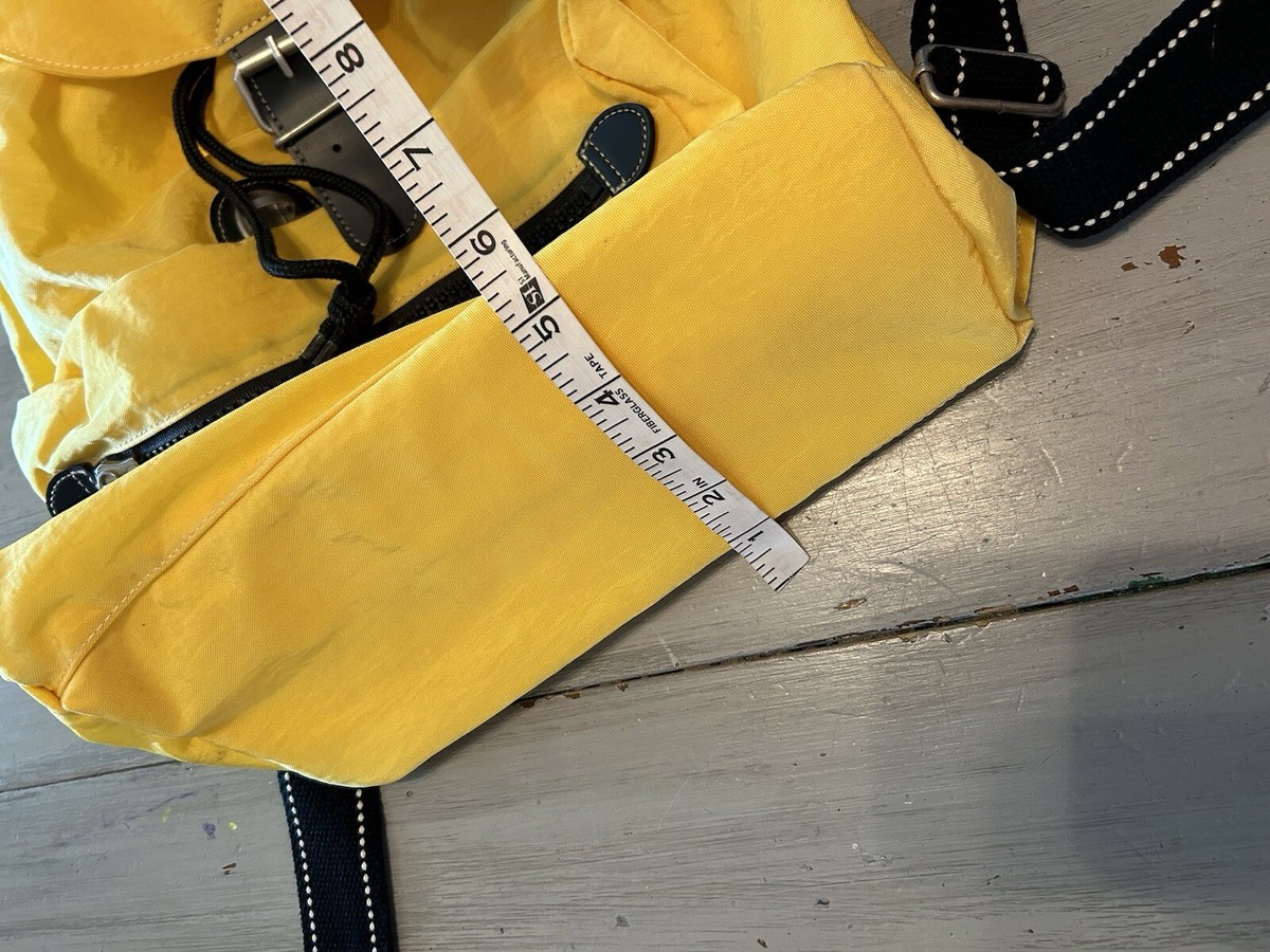 Vtg Gap Yellow Black Nylon Gorpcore Grunge Backpack Bag 90s
