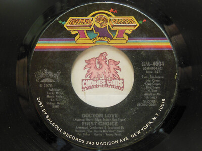 First Choice   Doctor Love / I Love You More Than Before, 45 RPM VG (12N)