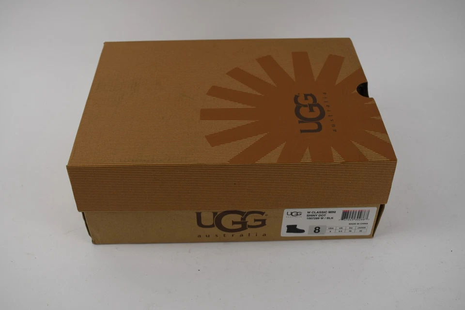 Botas de gamuza UGG clásicas negras mini puntos brillantes para mujer talla 8 con caja Foto 3 de 4