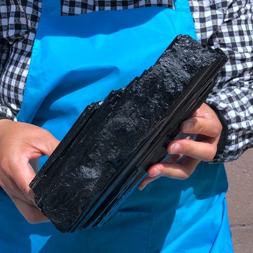 8.77LB Large Natural Black Tourmaline Crystal Gemstone Rough Mineral Specimen - Picture 10 of 19