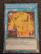 *Misprint* 1X NM Gravekeeper's Inscription - MP24-EN064 - Secret Rare Foiling
