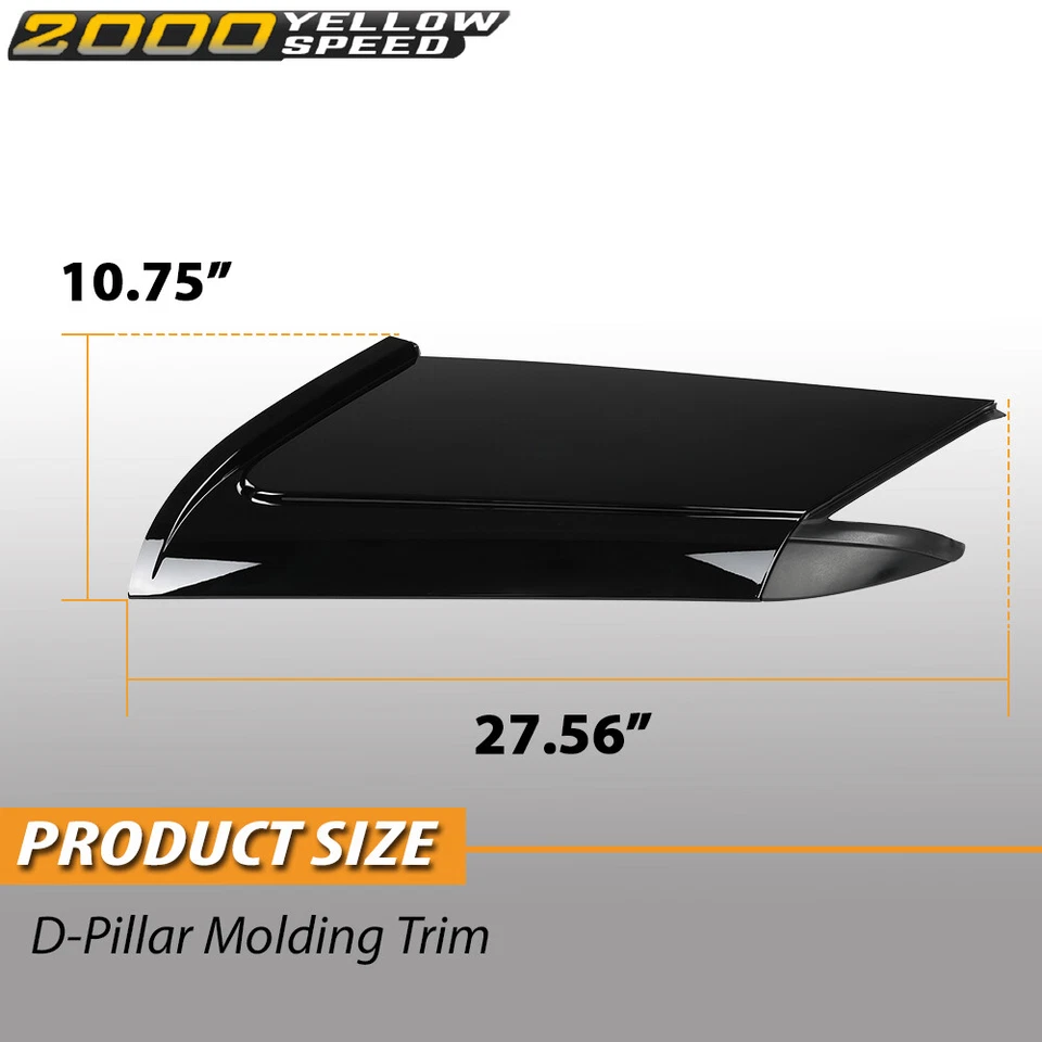 2X Rear Outside D Pillar Molding Trim Fit For 14-22 Land Rover Range Rover Sport Foto 3 de 4