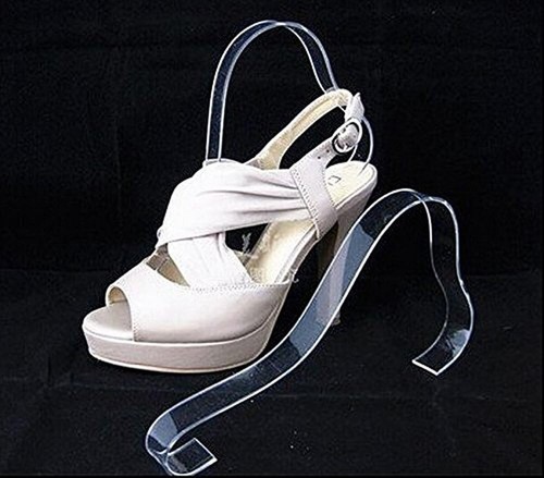 Acrylic Clear Sandal Shoe Store Display Stand Shoe Shaper Forms Inserts (6) - Picture 2 of 3